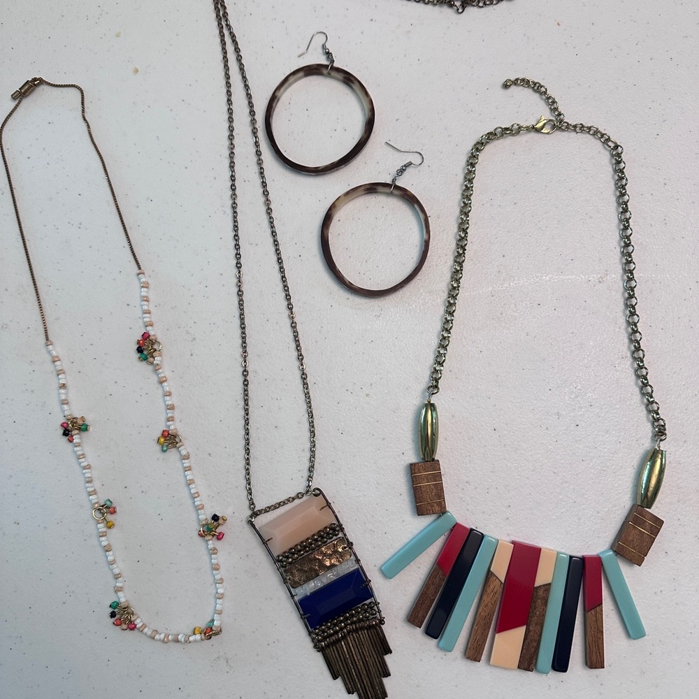 Noonday Collection Red and Pink Statement Necklace